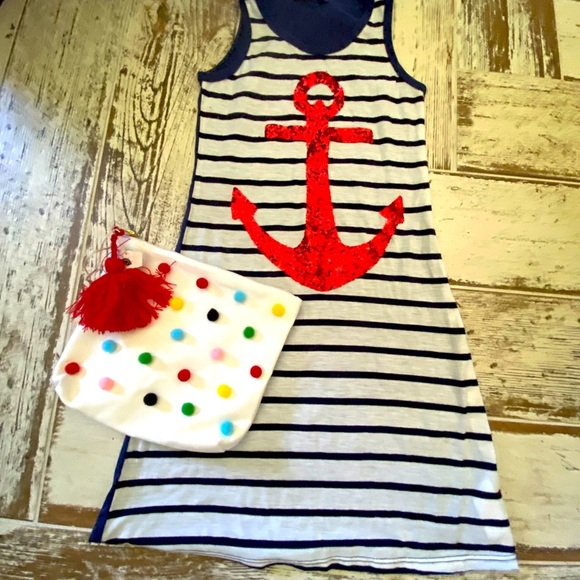CUTIE COMBO ⚓️NWT....ADORABLE dress and purse - Picture 1 of 11